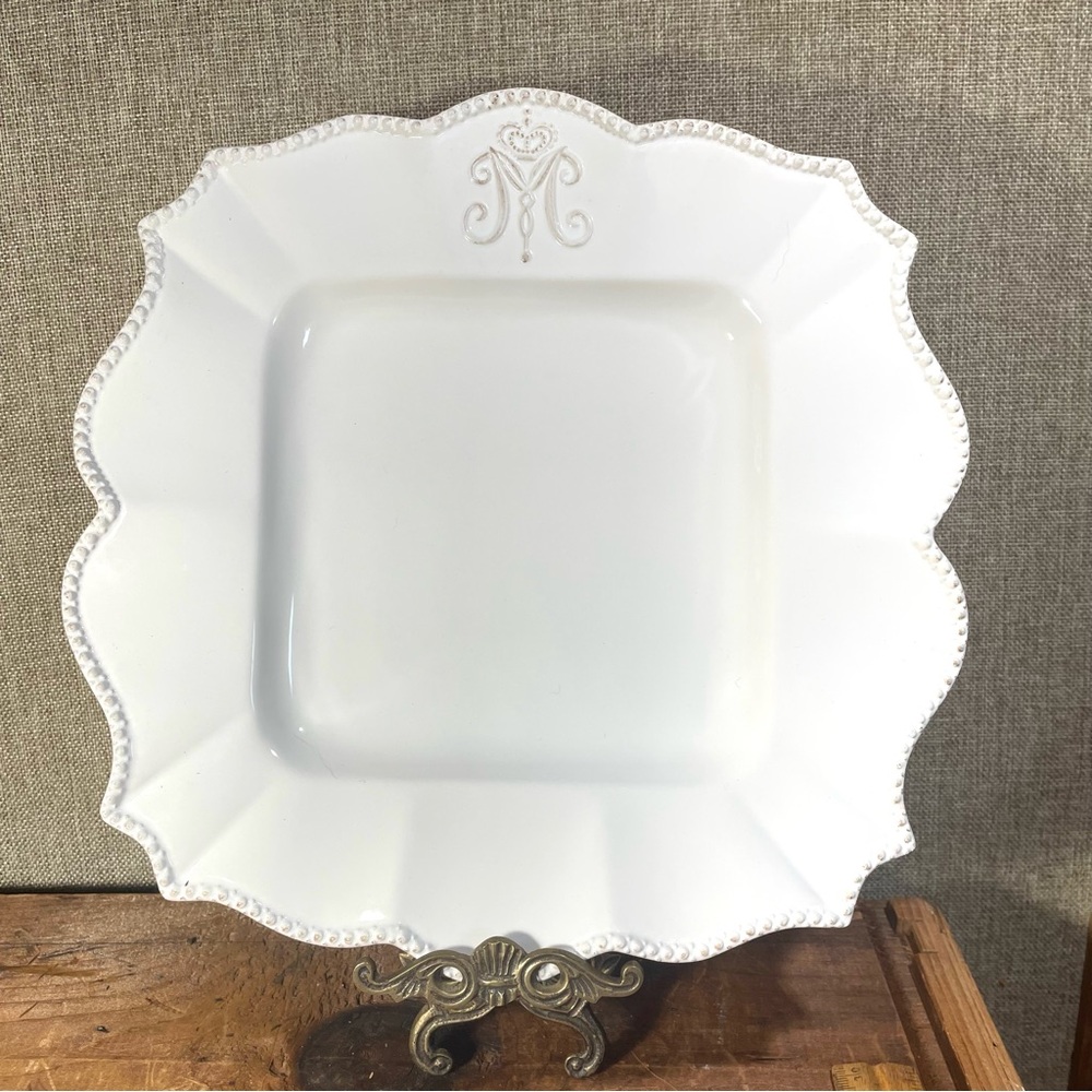White Square platter plate